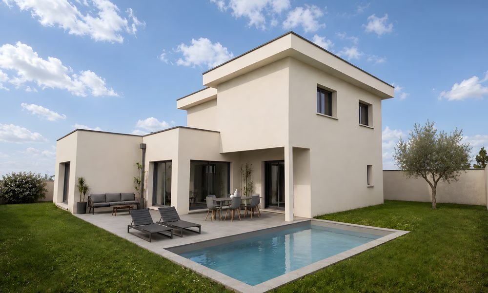 Maison neuve avec piscine à Ahuy