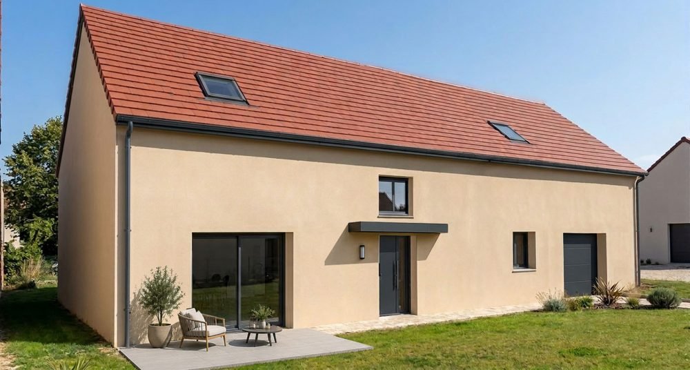 Grange rénovée et transformée en habitation